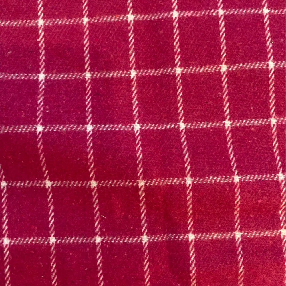 NWT Bisby Magenta Bougainvillea Windowpane Wool Blend Tweed Cape, girls L (10) - Picture 8 of 12